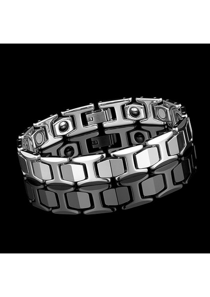 Çelik Rengi Kadınlar Için Sağlıklı Manyetik Bileklik Güç Terapi Manyetiği Bilezikler Erkekler Sağlık Bakım Takı Titanyum Çelik Hediye (Yurt Dışından)