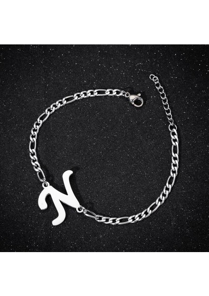 Altın Tarzı H Kadınlar Için Paslanmaz Çelik Takı Isim Bileklikleri A-Z 26 Harf Alfabe Charm Bilezik (Yurt Dışından) indirimleri