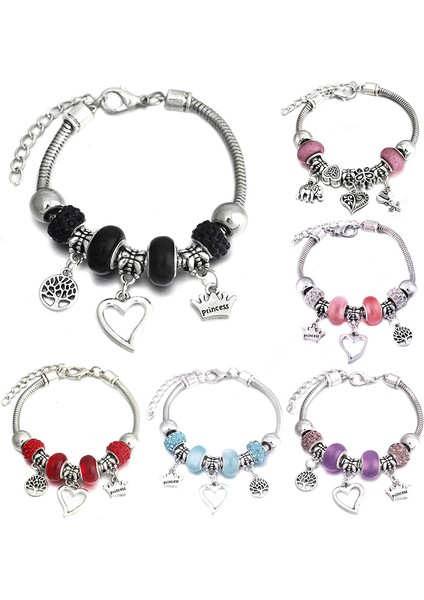 65MM Ayarlanabilir Stil Mor Yeni Şans Bileziği 6 Renkli Metal Yengeç Tokalı Yılan Zincir Boncuklu Bilezikler Kadınlar Için Yaz Bileklik Aşk Romantik Hediye Takı (Yurt Dışından) modelleri