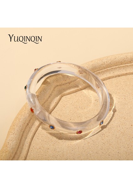 KB230-5 Kadınlar Için Renkli Tasarımcı Çekiciler Bilezikler Lüks Büyük Hint Kolluk Bilezikler Kızlar Kristal Moda Takı (Yurt Dışından)