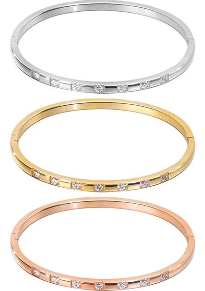 Altın Rengi Kadınlar Için Kristal Moda Bilezikler Titanyum Aşk Nefes Bilezik Paslanmaz Çelik Feminina Kol Bilezik Şık Bayan Takı Hint (Yurt Dışından) fırsatları