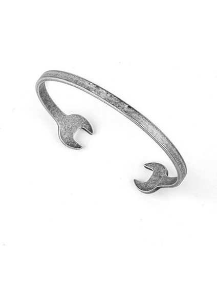 Altın Vintage Rock Paslanmaz Çelik Araçlar Motosiklet Tamircisi Bileklik Erkek Açık Kol Bilezik Kadın Erkek Takı Pulseiras (Yurt Dışından)