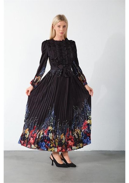 Dipmoda Kadın Beyaz Kuşaklı Tasarım Elbise DPMS42156 modelleri