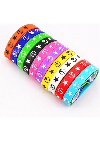 Isa Seni Seviyor Isa Çarmıh Barış Kelebek Aşk Kalp Manşet Silikon Kauçuk Bilezikler Erkek Kadınlar Için 16 Stil Ücretsiz Seçim (Yurt Dışından) modelleri