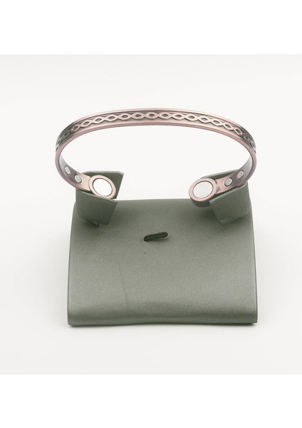 AL144-GÜL Altın Vintage Bakır Renk Sevimli Çiçek Bilezik Ayarlanabilir Manyetik Açık Kol Bileziği Kadınlar Takı Hediyeler (Yurt Dışından)