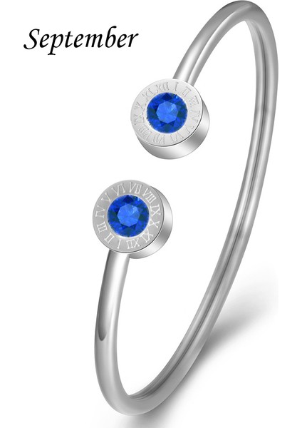 No.13 Boyutu Kadın Kristal Sonsuz Aşk Pulseira Titanyum Çelik Bileklik & Bilezik Tasarımı (Yurt Dışından)