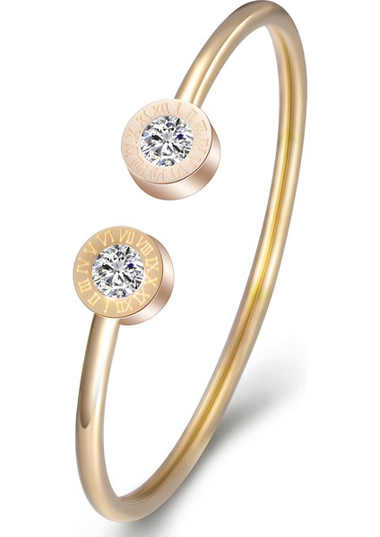 No.14 Boyutu Kadın Kristal Sonsuz Aşk Pulseira Titanyum Çelik Bileklik & Bilezik Tasarımı (Yurt Dışından) modelleri