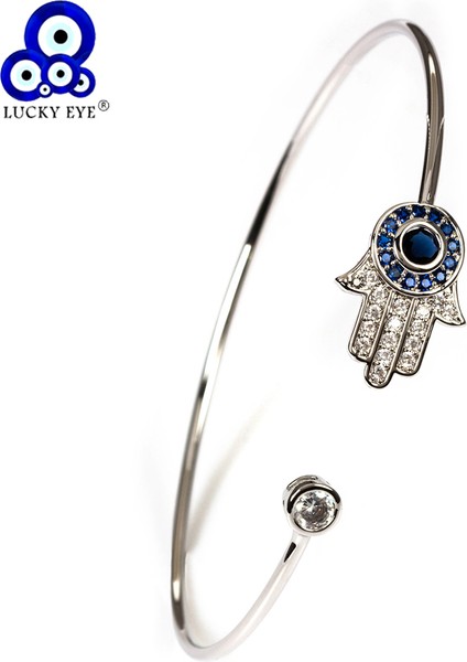 No.1 Boyutu Şanslı Göz Hamsa El Bilezik Titanyum Çelik Mavi Nazar Boncuğu Bilezik Ayarlanabilir Lüks Takı Kadın Kız Için EY5160 (Yurt Dışından) fiyatları