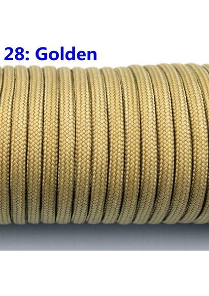 50FT/15M Stili 28 Altın Ft Aracord Paraşüt Kordonu Askı Ipi 7 Ip Çekirdeği Çadır Kampı Halatı C04 (Yurt Dışından)