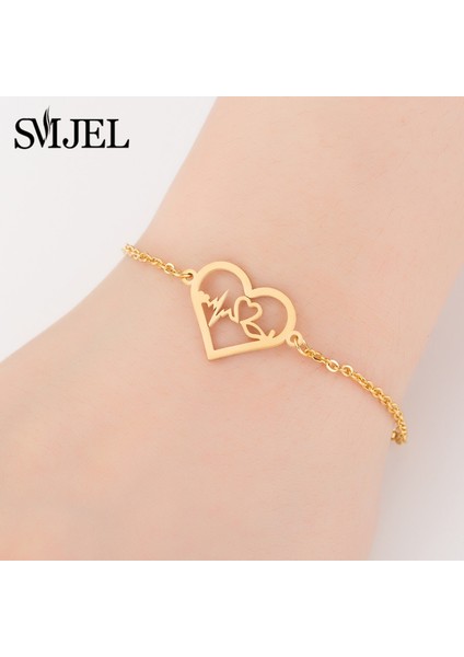 Stetoskop 142 Smjel Çift Bilezik Mektup Devam Et Bilezikler Kadın Erkek Punk Aşk Motivasyon Arkadaş Teşvik Takı Dropship (Yurt Dışından)