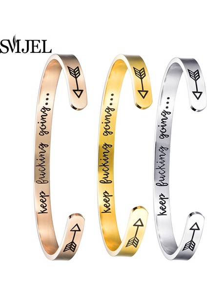 Stetoskop 142 Smjel Çift Bilezik Mektup Devam Et Bilezikler Kadın Erkek Punk Aşk Motivasyon Arkadaş Teşvik Takı Dropship (Yurt Dışından) modelleri