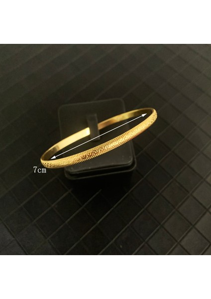 Altın 3 Afrika Dubai Altın Bilezik Setleri Düğün Için Altın Kaplama Ince Kol Bileziği Arapça El Bilezikleri Kadınlar Için Aksesuarlar (Yurt Dışından)