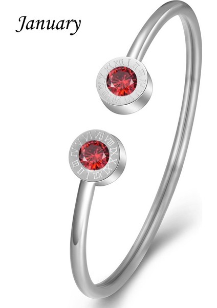 No.8 Boyutu Kadın Kristal Sonsuz Aşk Pulseira Titanyum Çelik Bileklik & Bilezik Tasarımı (Yurt Dışından)