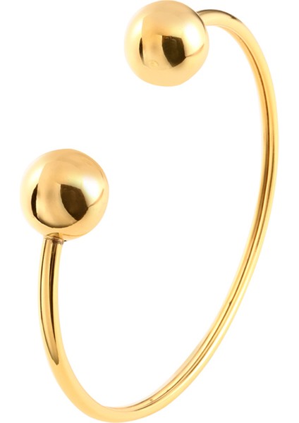 Altın Rengi Lüks Bilezikler ve Bilezikler Paslanmaz Çelik Altın Kaplama Basit Stil Manşet Ayarlanabilir Bileklik Kadın Takı Hediyesi (Yurt Dışından) fiyatları