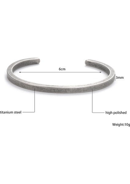 D Vintage Bilezik Bilezik Erkekler Kadınlar Bilezik Retro Viking Titanyum Çelik Rahat Eski Moda Takı Pulseira (Yurt Dışından)