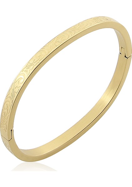 Altın Rengi 58 mm Popüler Moda Paslanmaz Çelik Takı Oymalı Anka Grafik Bilezik Kadın Bileziği Parti Hediye (Yurt Dışından) modelleri