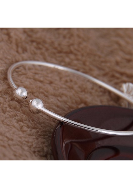 Xıyanıke Gümüş Kaplama El Yapımı Bilezik ve Bileklik Yaratıcı Basit Çiçek Düğün Takıları Kadınlar Için Hediye Boyut Ayarlanabilir (Yurt Dışından) modelleri