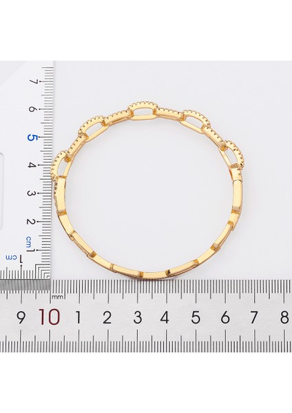 56-58MM Tarzı B235 Kadınlar Için Yeni Gelen Lüks Yığınlanabilir Beyan Altın Bilezik Düğün Kübik Zirkon Kristal Cz Dubai Altın Kaplama Bilezikler Hediyeler (Yurt Dışından) fırsatları