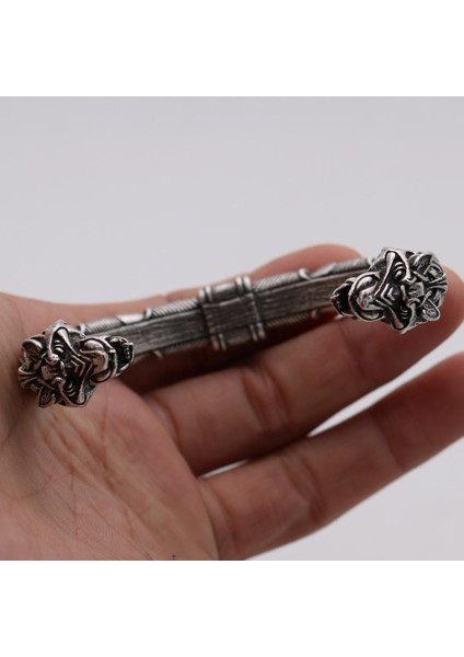 Stil 2 1 Adet Kurt Başlığı Bileklik Viking Bileklik ve Bilezik Erkekler ve Kadınlar Için Kurt Başlığı Bileklik Talisman Takı ile Hediye Poşeti (Yurt Dışından)
