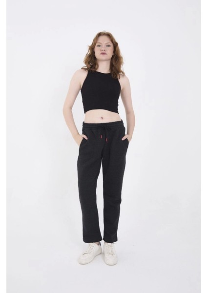 AYDOGANTICARET44 Unisex Üç Iplik Basic Eşofman Pantolon - Antrasit