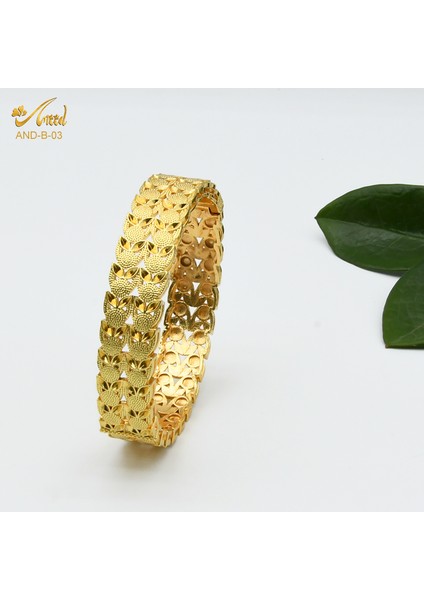 1 Parça Anııd Afrika Bilezik Bileziği Kadınlar Için Lüks Hint Dubai 24K Altın Kaplama Bilezikler Şanslar Hediye Takı (Yurt Dışından)