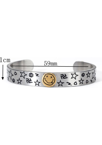U2 Viking Stil Titanyum Çelik Bileklik Takı Pulseira Aksesuarlar Erkek Kadınlar Punk Romboz Kolluk Bilezikler Erkekler Için Çocuklar Erkekler Pulseras (Yurt Dışından)