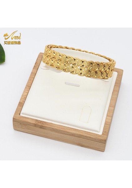 4 Adet Anııd Afrika Bilezik Bileziği Kadınlar Için Lüks Hint Dubai 24K Altın Kaplama Bilezikler Şanslar Hediye Takı (Yurt Dışından) modelleri