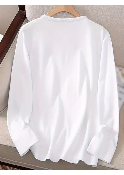 AYDOGANTICARET44 Kadın Uzun Kollu Bisiklet Yaka Köpek Resimli Viskon Bluz modelleri