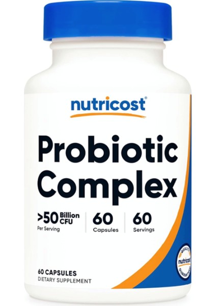 Probiotic Complex - 50 Billion Cfu, 60 Capsules ABD Menşei