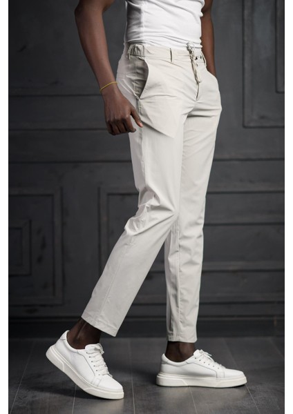 Beli Lastikli ve Iplikli Likralı Yazlık Ince Paraşüt Kumaş Jogger Pantolon modelleri