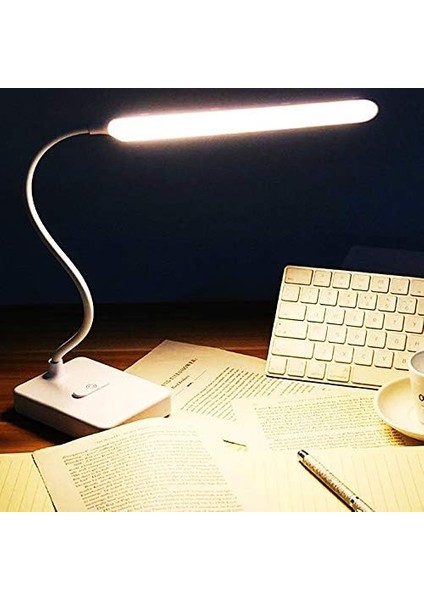 Dekoratif Dokunmatik D1901 Şarjlı 58CM LED Masa Lambası