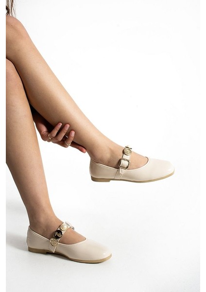 Kadın Babet Bej Günlük Tokalı Ayarlanabilir Hafif Rahat Ayakkabı fiyatları