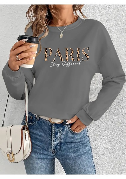 AYDOGANTICARET44 Kadın Uzun Kollu Bisiklet Yaka Desenli Viskon Iki Iplik Bluz indirimleri