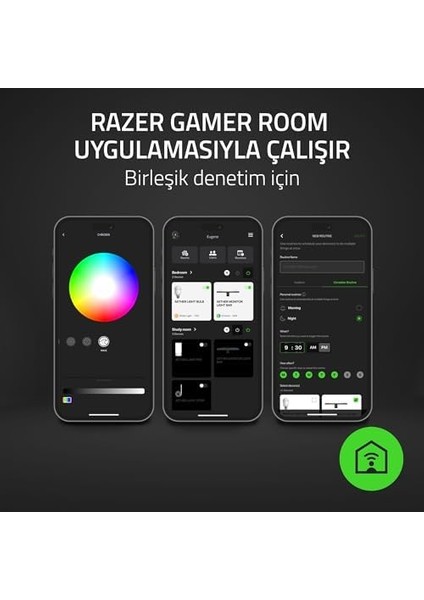 Aether Monitör Işık Çubuğu - Oyun Rgb Aydınlatmalı Bilgisayar Monitörü Lambası (Dokunmatik Kontrol, Ayarlanabilir Renk Sıcaklığı ve Parlaklığa Sahip USB Ekran Lambası) Siyah