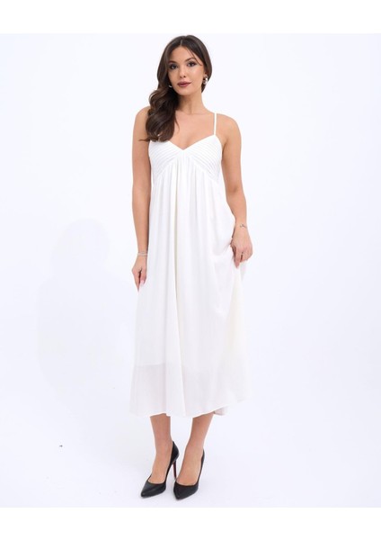 AYDOGANTICARET44 7322 Elbise-Ekru