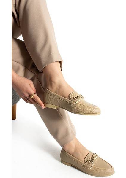 Kadın Babet Bej Tokalı Günlük Hafif Rahat Ayakkabı fiyatları