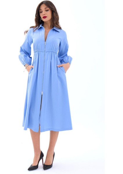AYDOGANTICARET44 6966 Elbise-Koyu Mavi