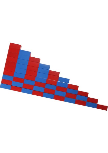 Ahşap Duyusal Geometri Çocuk Eğitimi - Sayısal Çubuklar (Yurt Dışından)