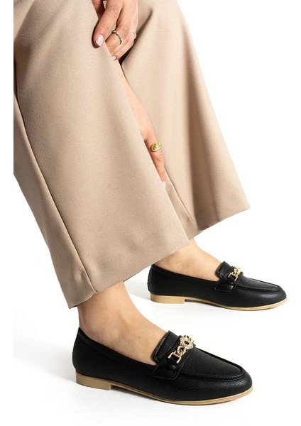 Kadın Babet Siyah Tokalı Günlük Hafif Rahat Ayakkabı fiyatları