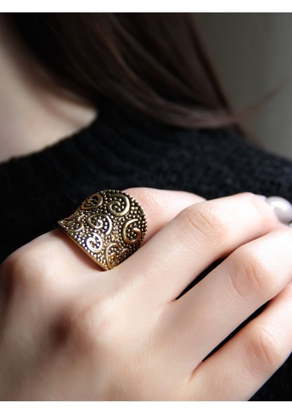 Trend Desenli Antik Ayarlanabilir Kadın Yüzük EUY1262 fiyatları