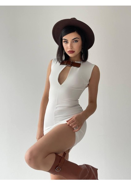 AYDOGANTICARET44 Nadia Kemerli Mini Elbise modelleri