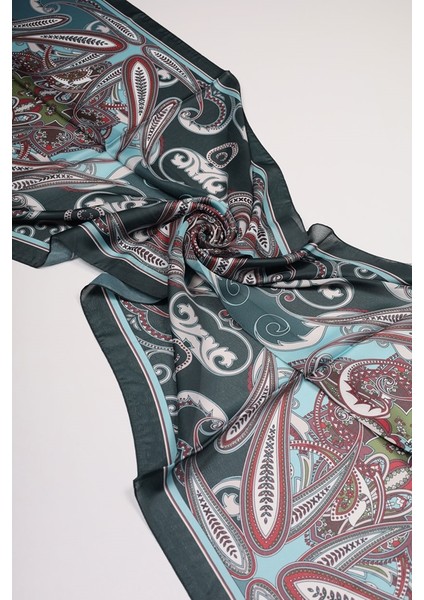 Desenli Vual Ipek Şal - Desen-02 - Renk-12