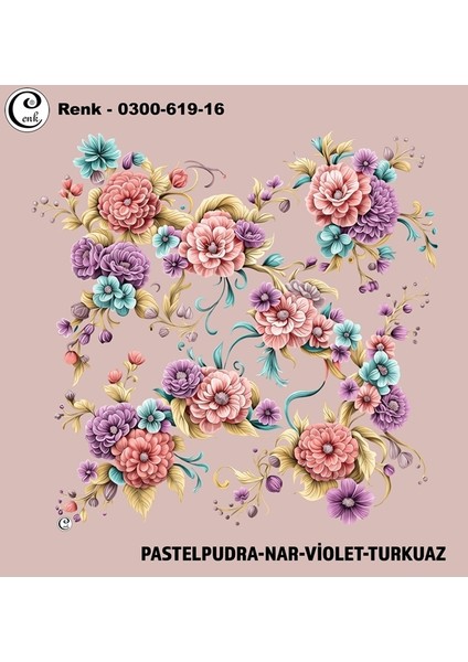 Desenli Oyalık Yazma - 0300-619 - Renk-16