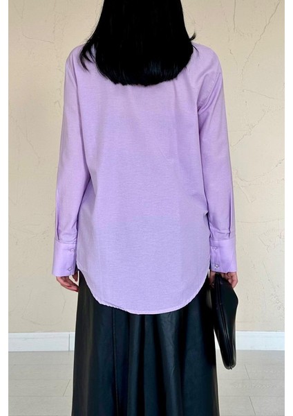 AYDOGANTICARET44 Lila Poplin Gömlek fırsatları