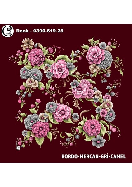 Desenli Oyalık Yazma - 0300-619 - Renk-25