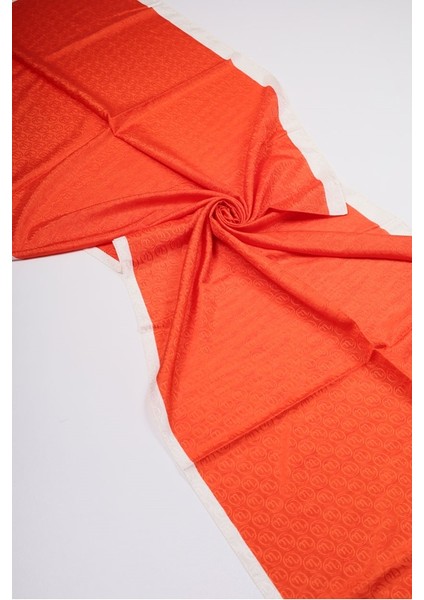 Hint Ipek Desenli Monogram Şal - Desen-08 - Renk-07