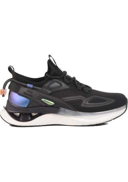 Siyah Anorak Hafif Esnek Hava Alabilen Erkek Spor Ayakkabı 25Y508 M