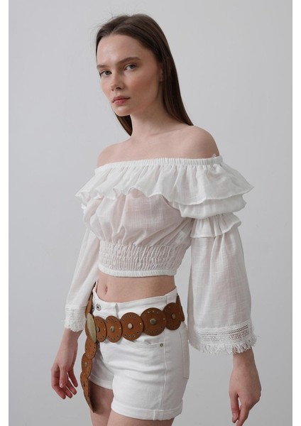 AYDOGANTICARET44 Bluz - Beyaz fiyatları