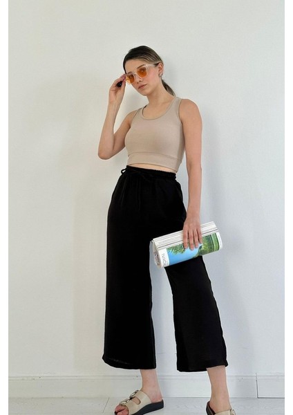 AYDOGANTICARET44 Siyah Keten Pantolon fiyatları