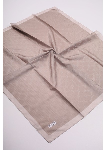 Hint Ipek Kendinden Desenli Monogram Eşarp - Desen-07 - Renk-05